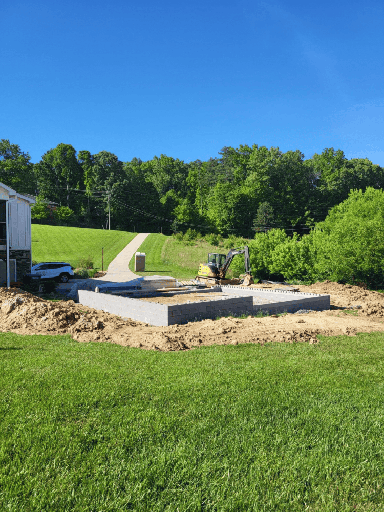 Building Garage Foundation