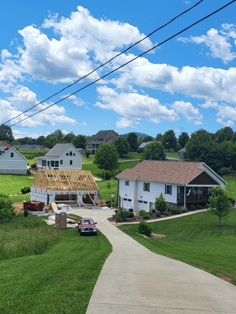 Detached Garage Being Built