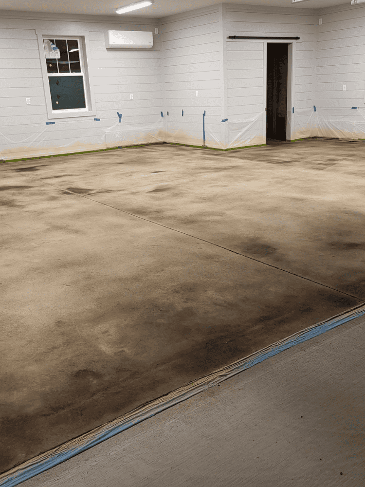 Dried DIY Garage Floors