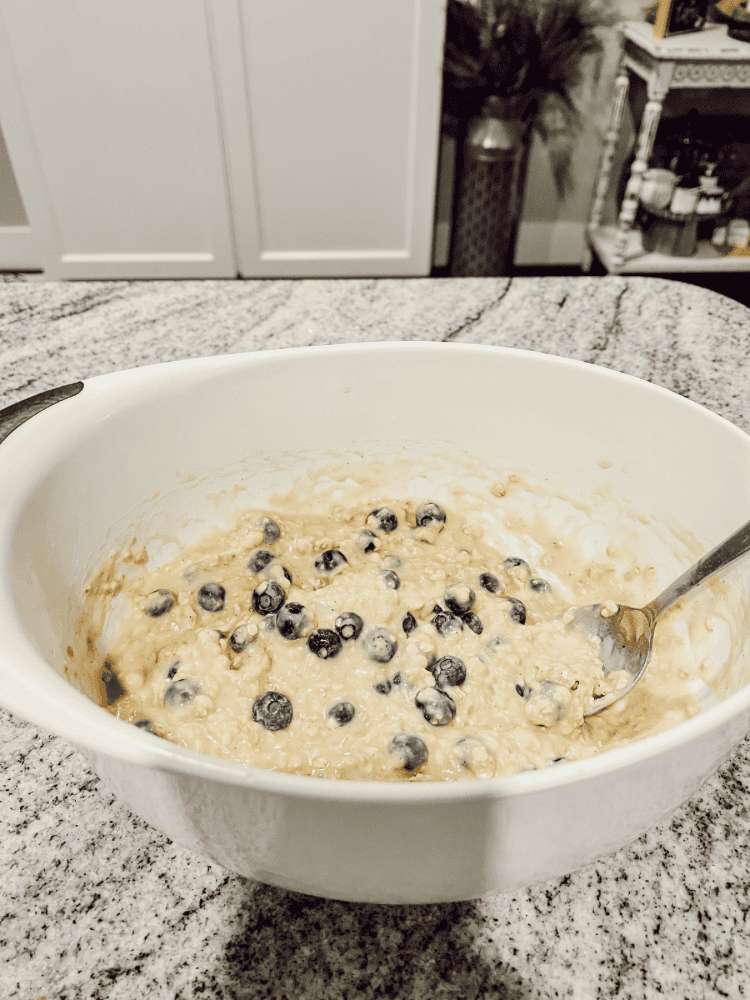 Healthy Blueberry Muffin Batter