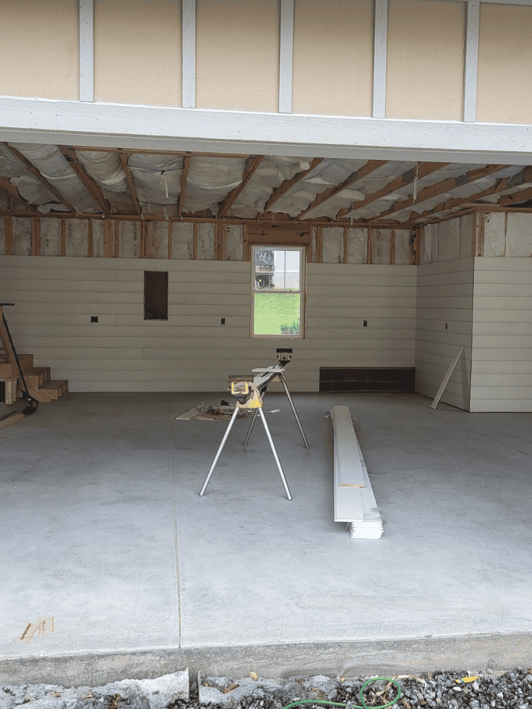 Shiplap in Garage