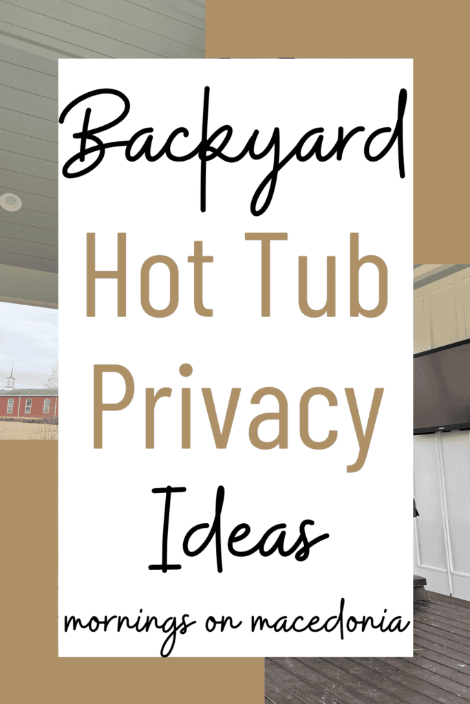 Backyard Hot Tub Privacy Ideas