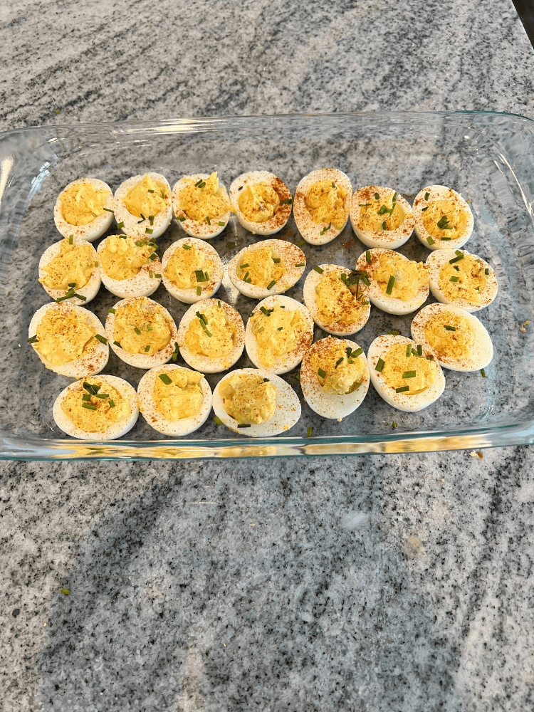 Finished Devilied Eggs