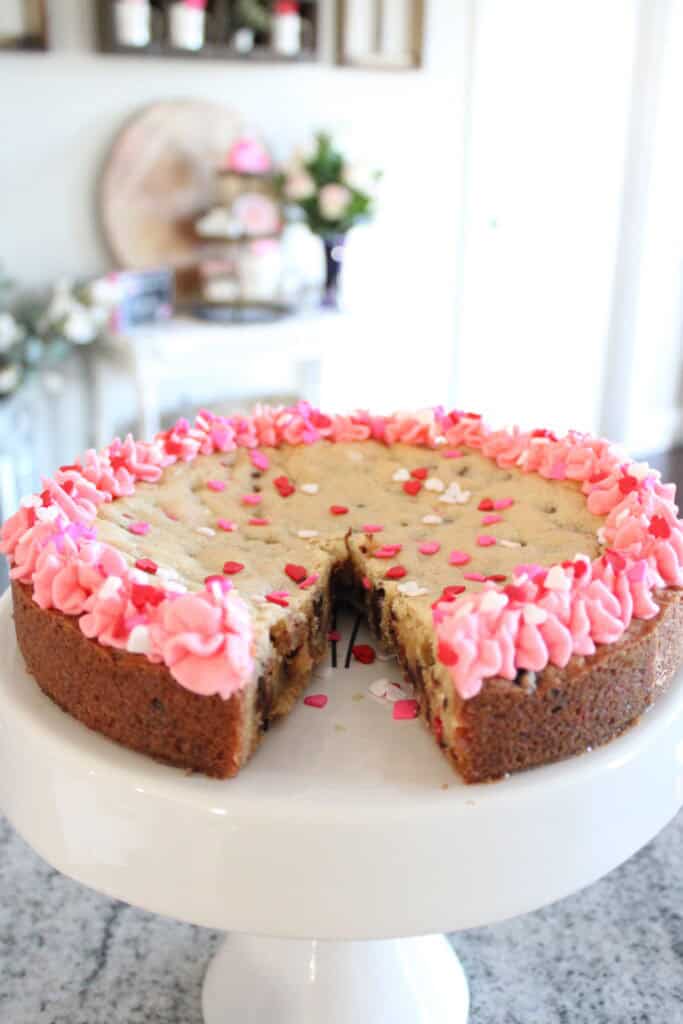 Valentines Day Cookie Cake