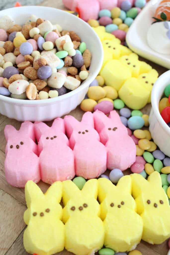 Easter Peeps On Charcuterie Board