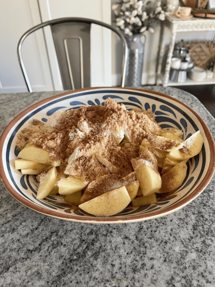Apples With Sugar And Cinnamon