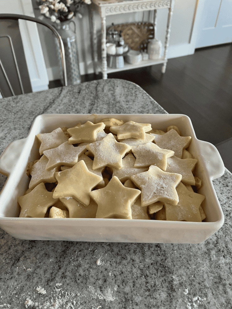 Before Baking Apple Cobbler