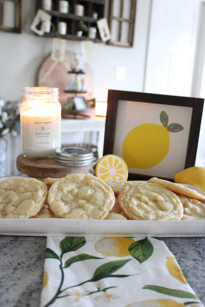 Lemon White Chocolate Cookies
