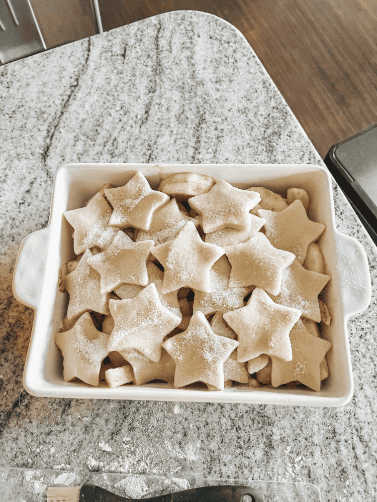 Patriotic Crust on Apple Cobbler
