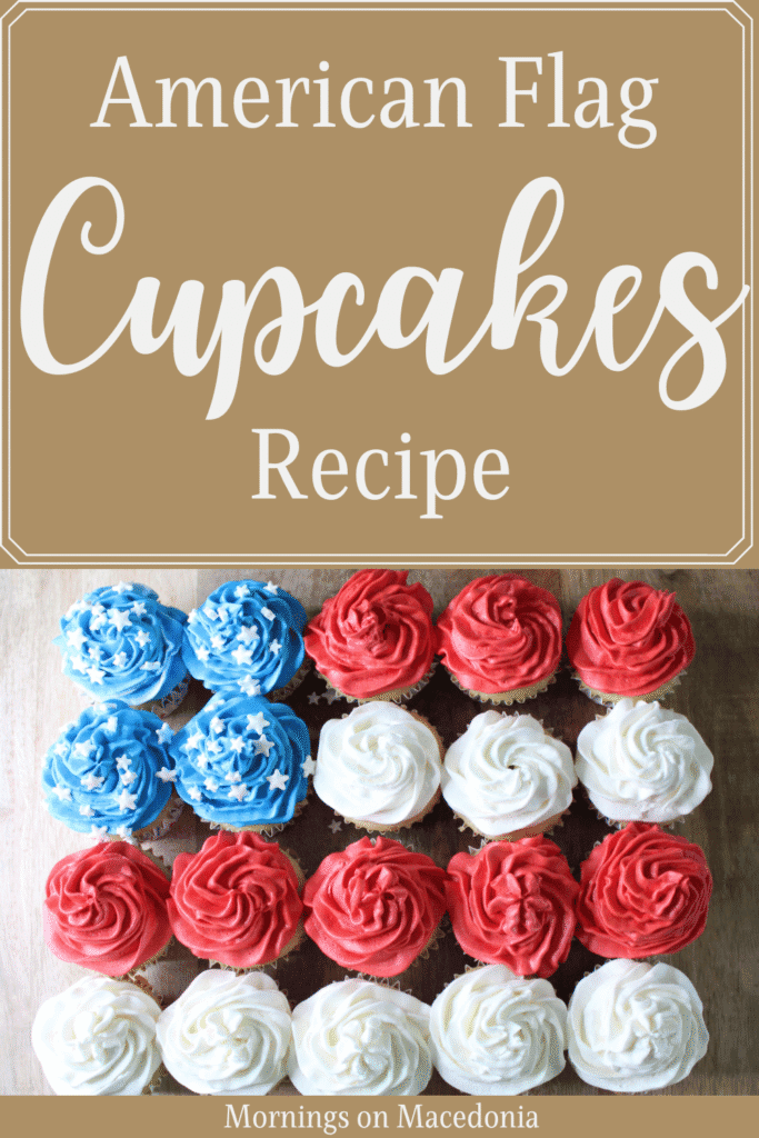 American Flag Cupcakes Recipe Pin