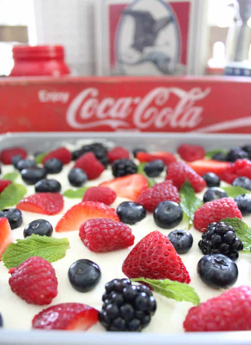 Patriotic Berry Sheet Cake Recipe
