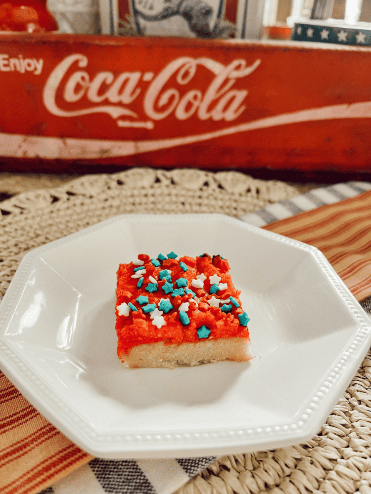 Finished Patriotic Sugar Cookie Bars