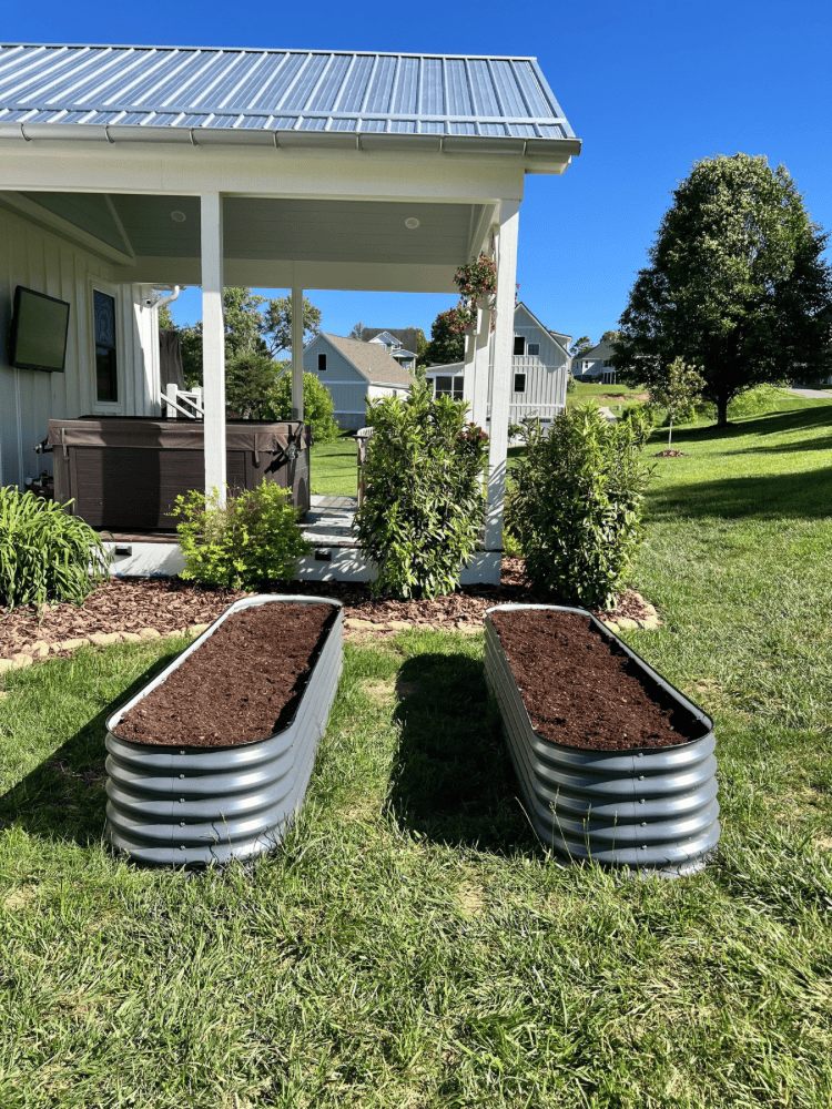 Finished Raised Garden Beds