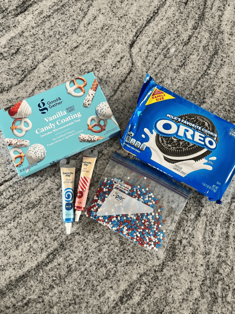 Ingredients Needed For Patriotic Oreos