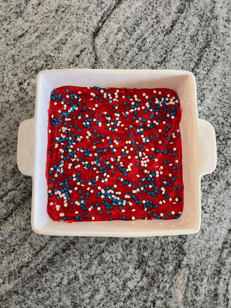 Sugar Cookie Bars For July Fourth