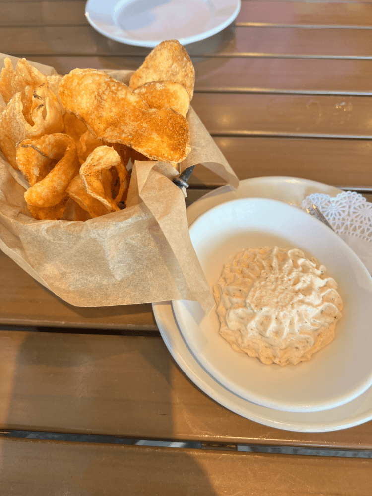 Chips and Fish Dip
