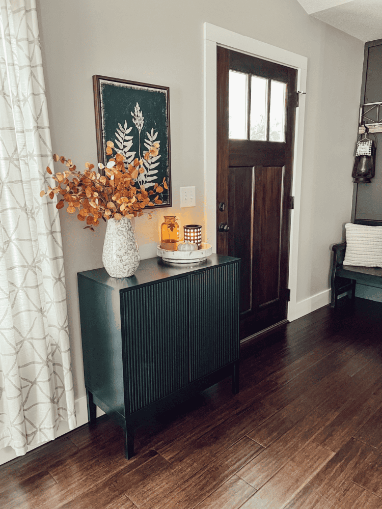 Entryway Styled For Autumn