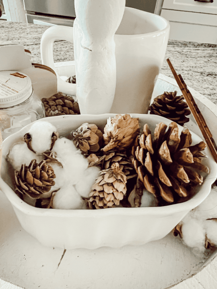 Fall Decor on Tray
