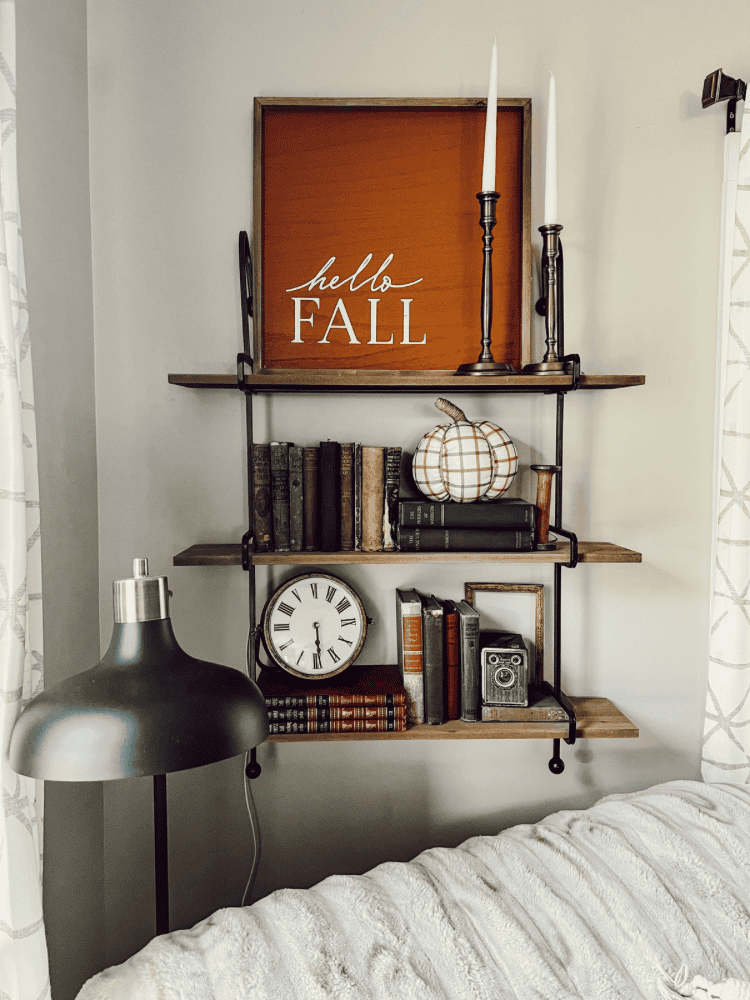 Fall Styled Shelves
