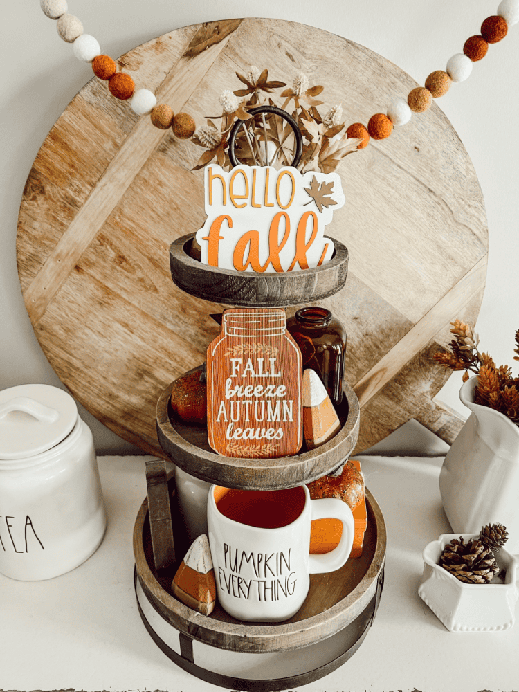 Fall Tiered Tray