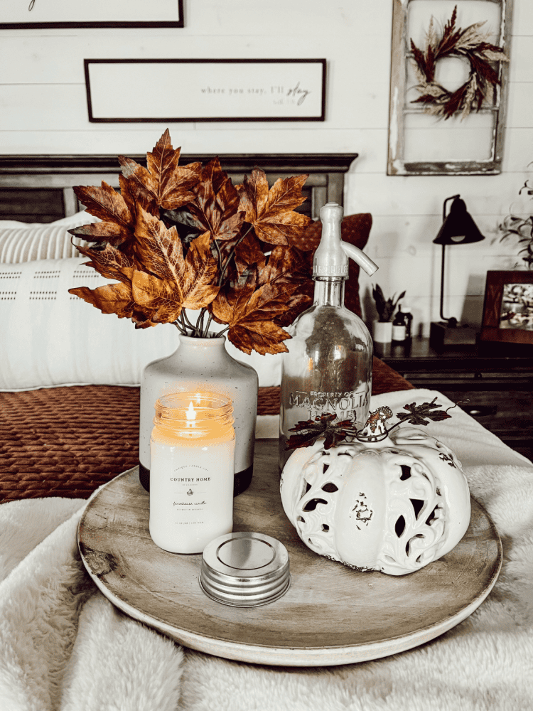 Fall Tray in Bedroom