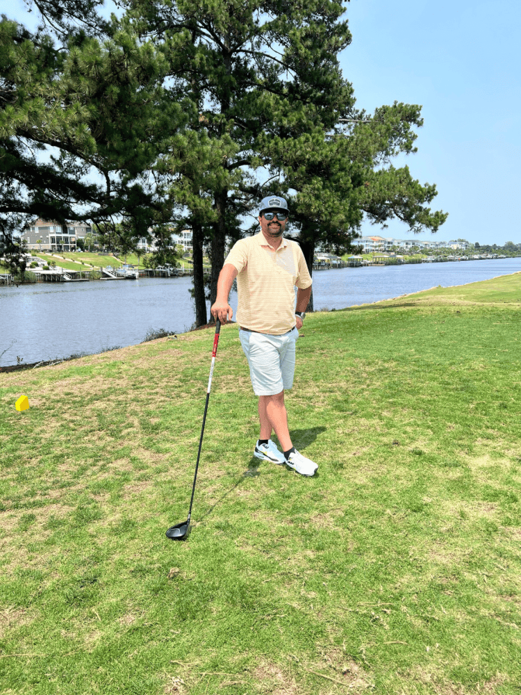 Hubby Golfing