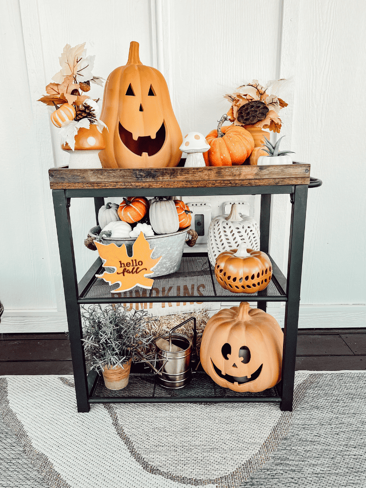 Outdoor Fall Bar Cart