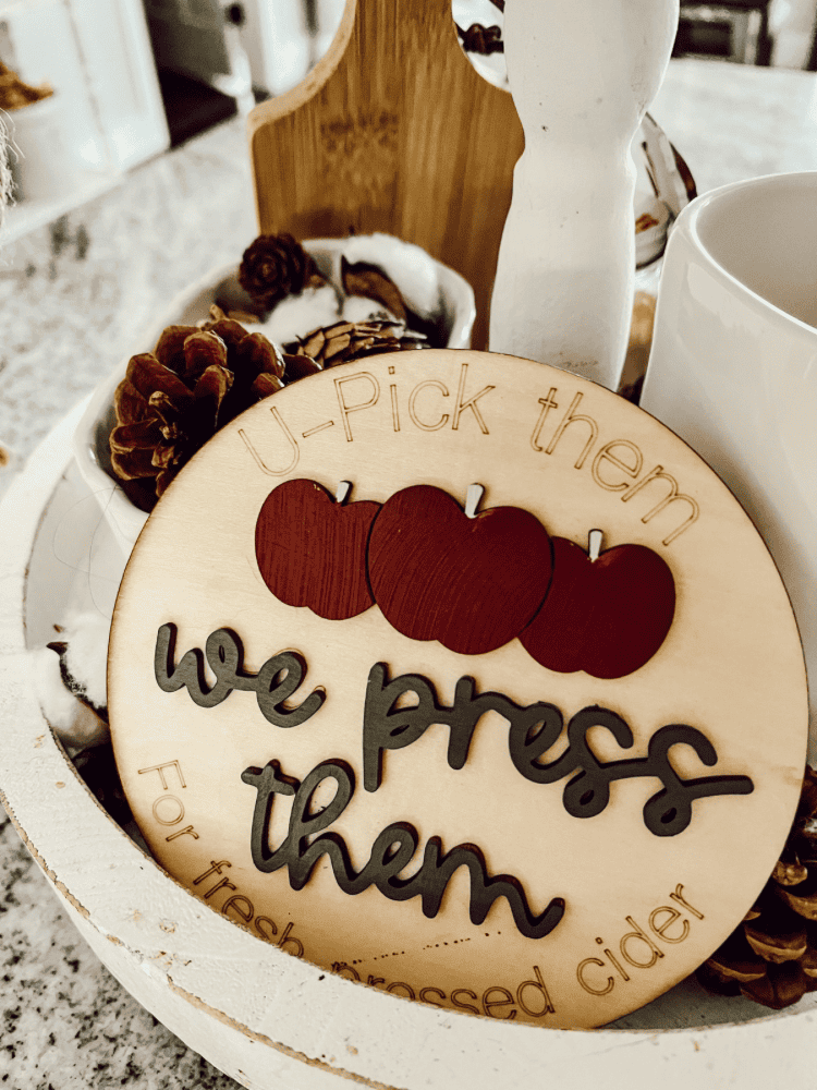 Tiered Tray Signs