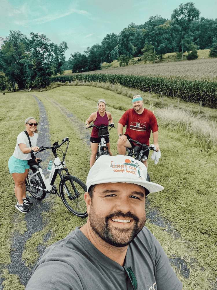 Us Biking The Creeper Trail