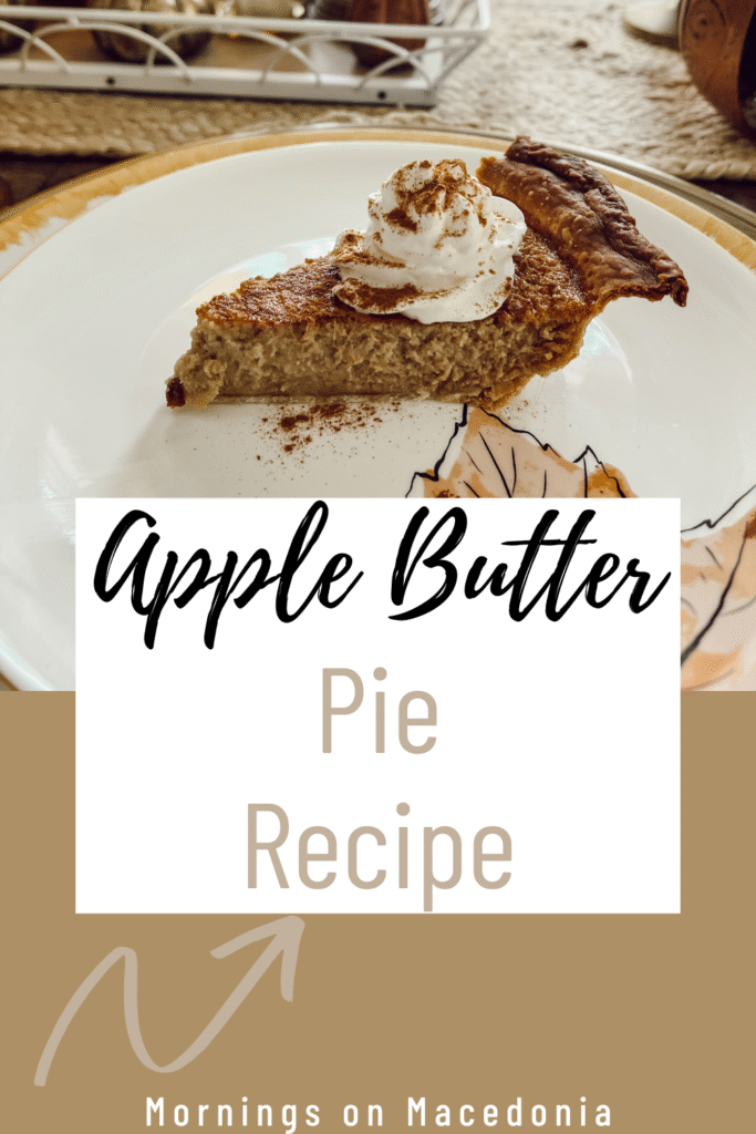 Apple Butter Pie Recipe