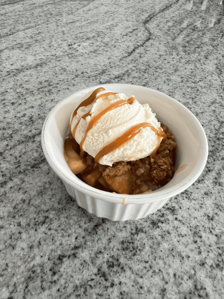 Finished Apple Crisp