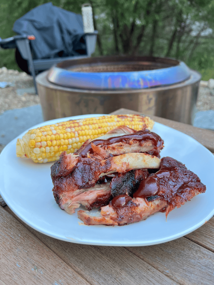 Finished Smoked Corn on the Cob
