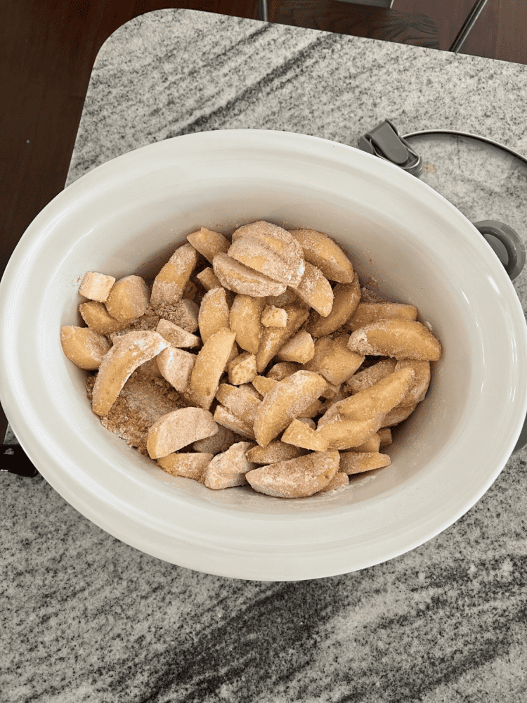 Making Crockpot Cinnamon Apples