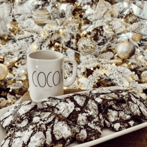 Chocolate Espresso Crinkle Cookies