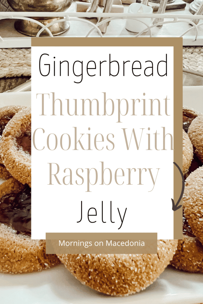 Gingerbread Thumbprint Cookies With Raspberry Jelly Recipe
