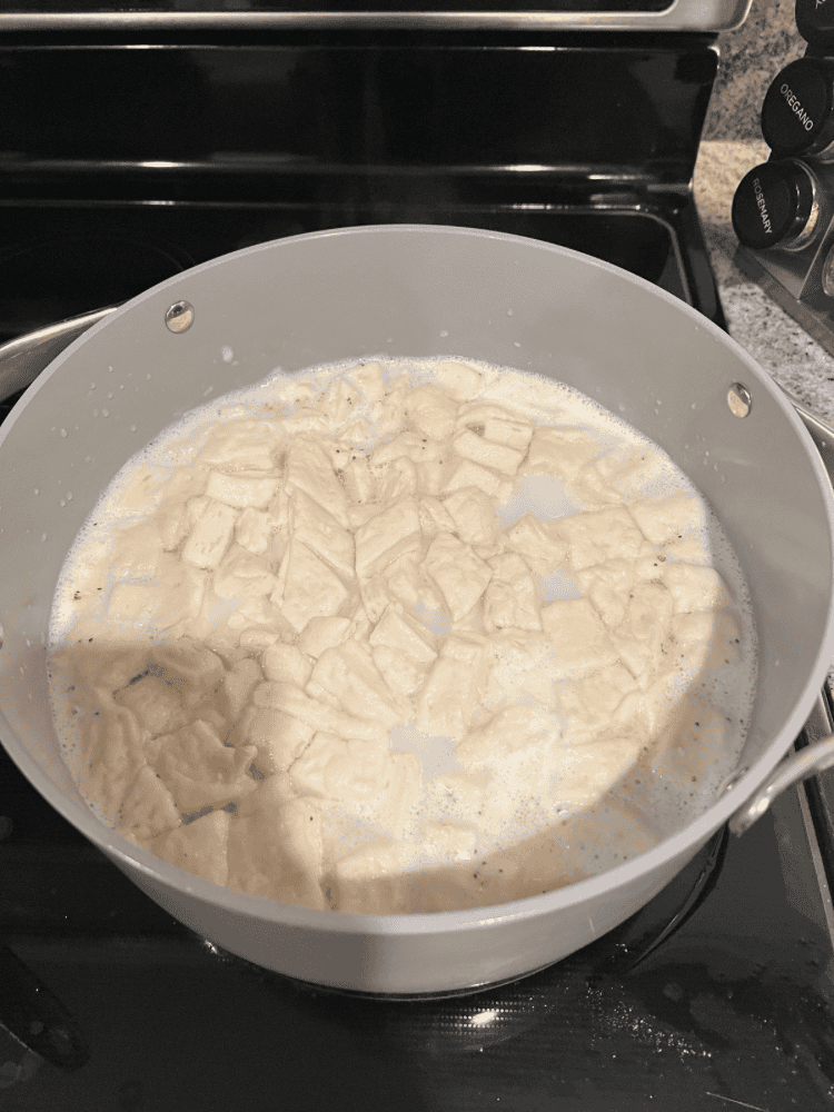 Making Chicken and Dumplings
