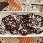 Finished Chocolate Peppermint Cookies