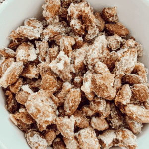 Finished Orange Sugared Almonds