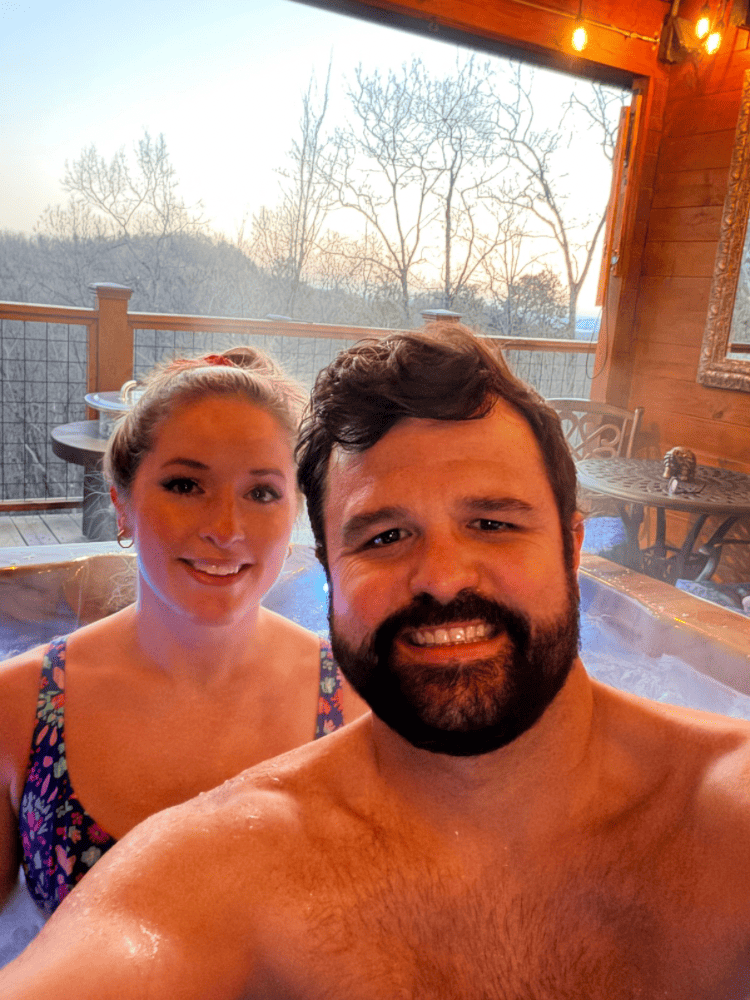 Us in Hot Tub