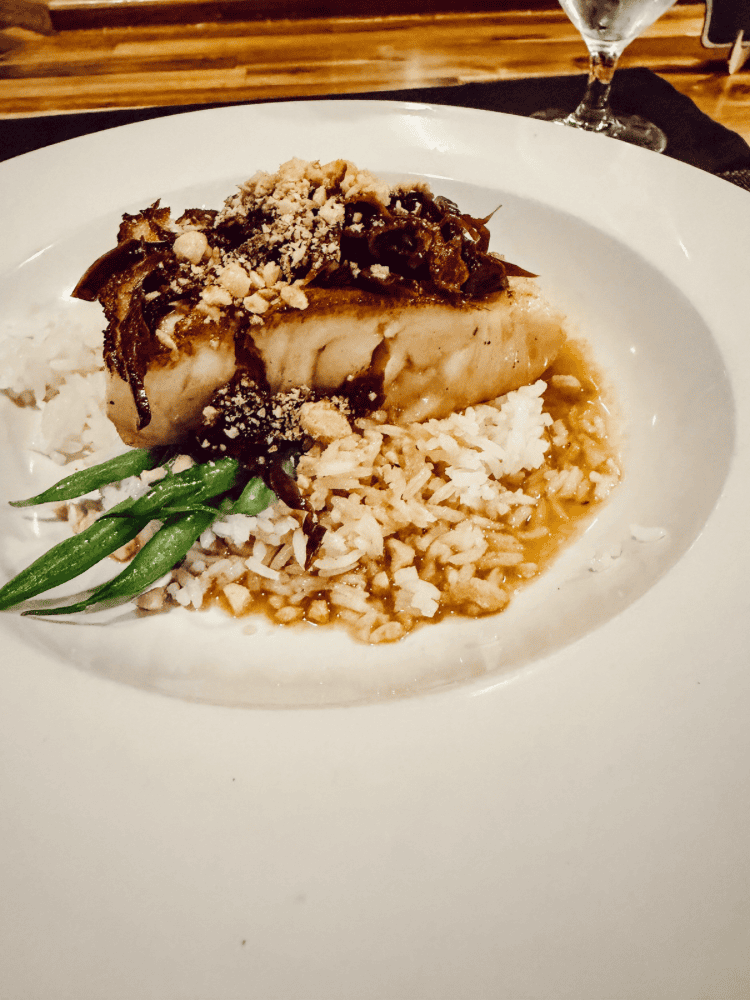 Sea Bass at The Sage Room