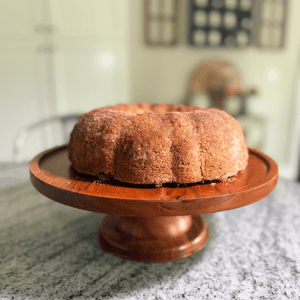 Apple Cider Donut Cake With Cinnamon Sugar