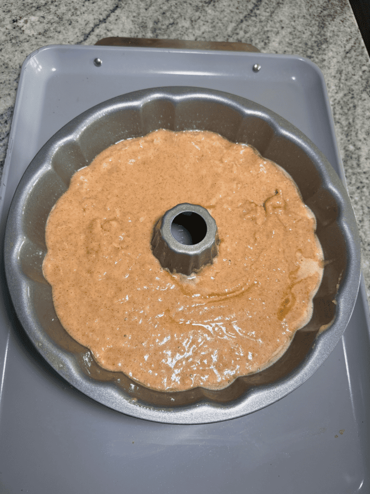 Before Baking Apple Cider Cake
