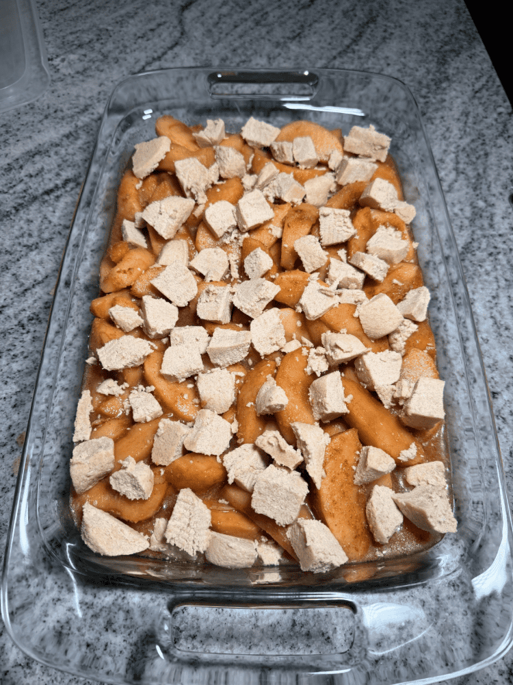 Before Baking Apple Cobbler