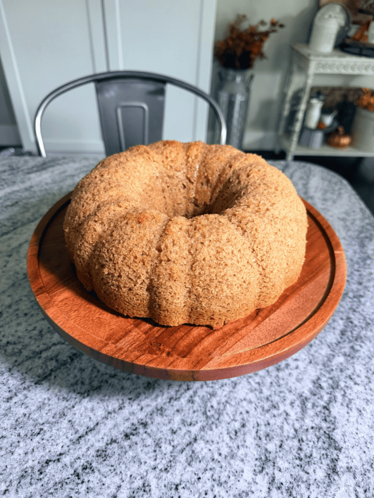 Finished Apple Cider Donut Cake