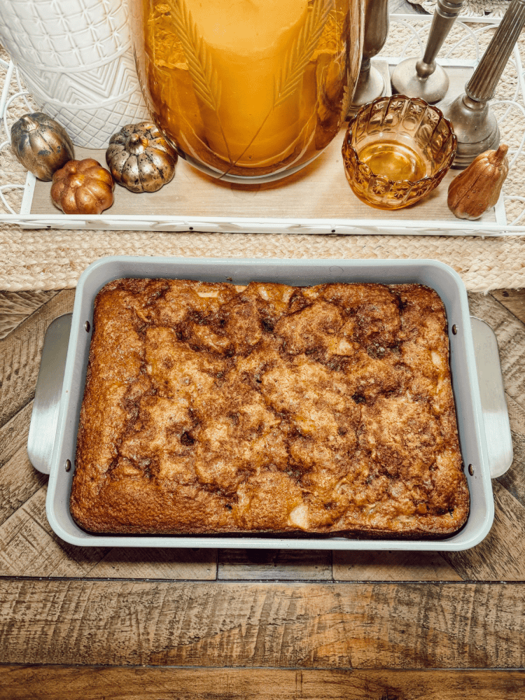 Finished Cinnamon Apple Coffee Cake