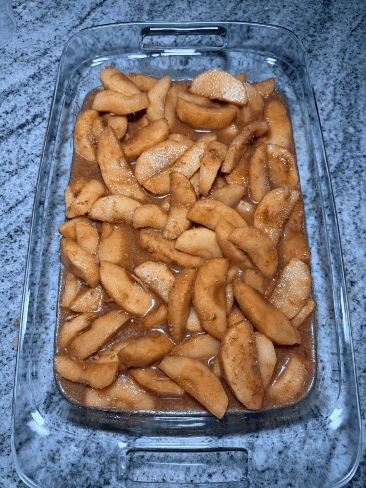 Making Apple Cobbler