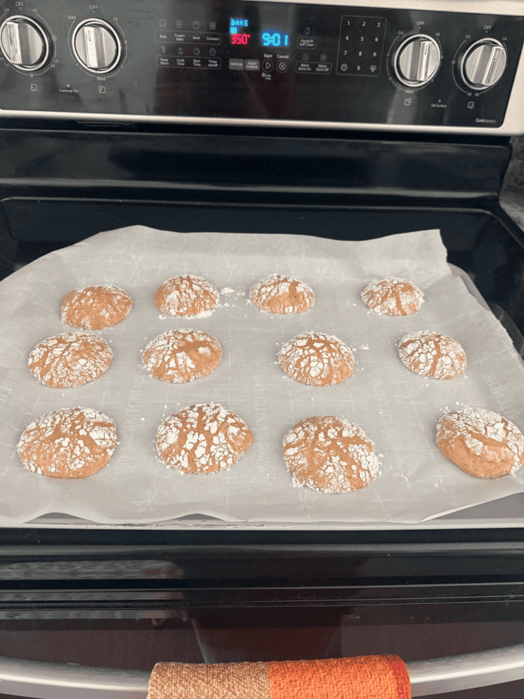 After Baking Apple Cider Cookies