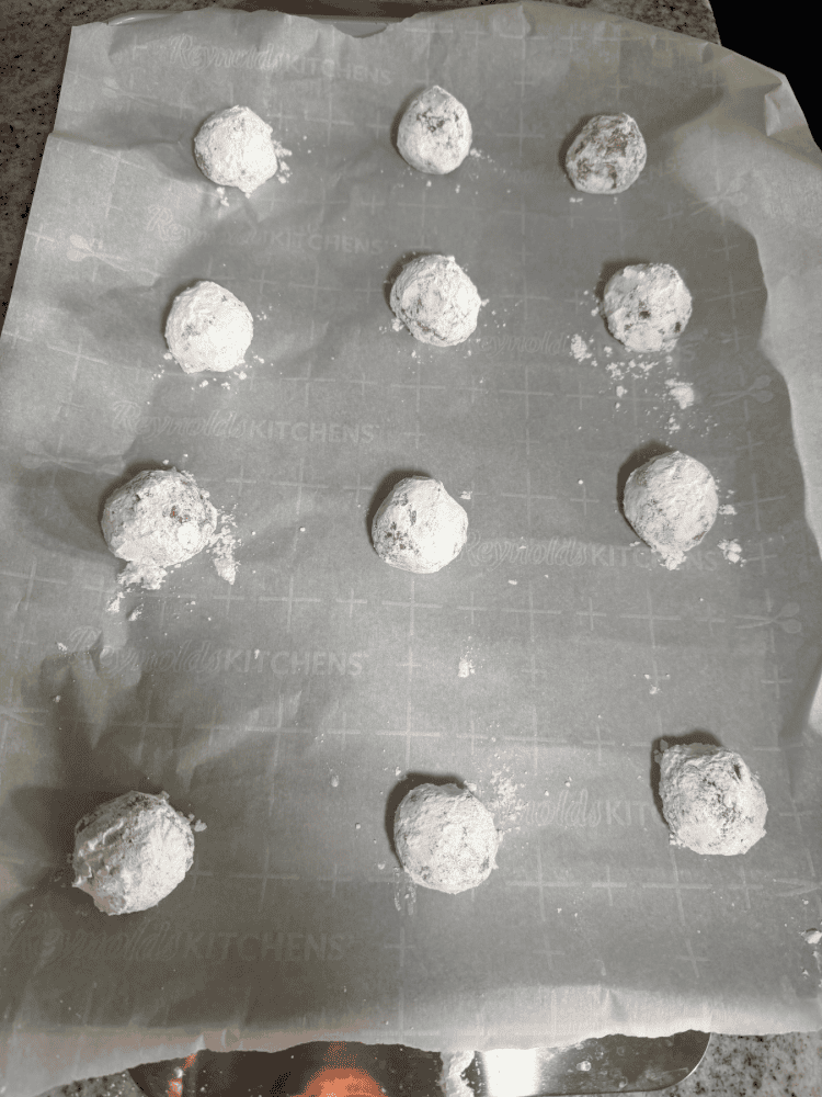 Before Baking Apple Cider Crinkle Cookies