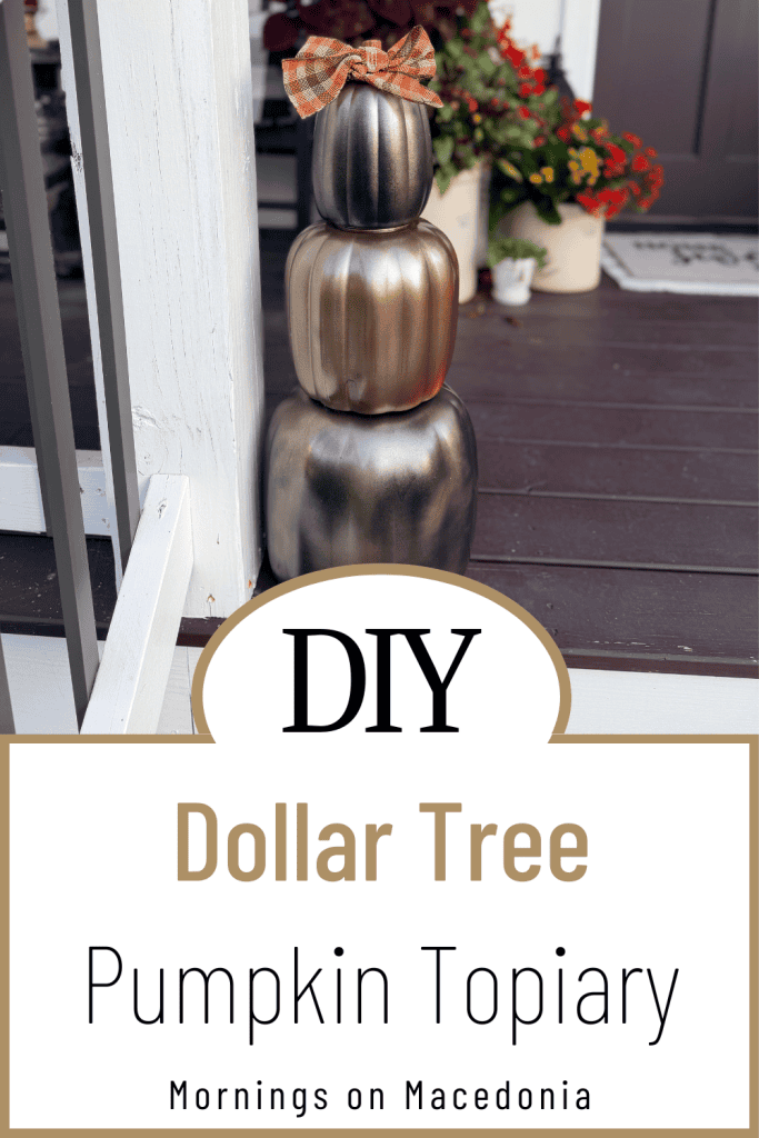 DIY Dollar Tree Pumpkin Topiary Pin