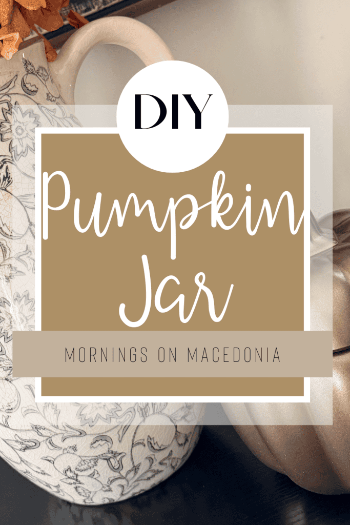 DIY Glass Pumpkin Jar